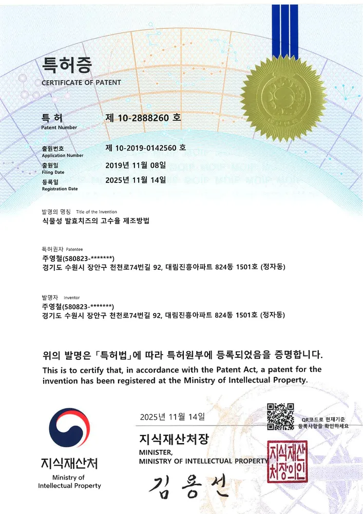 식물성 발효치즈