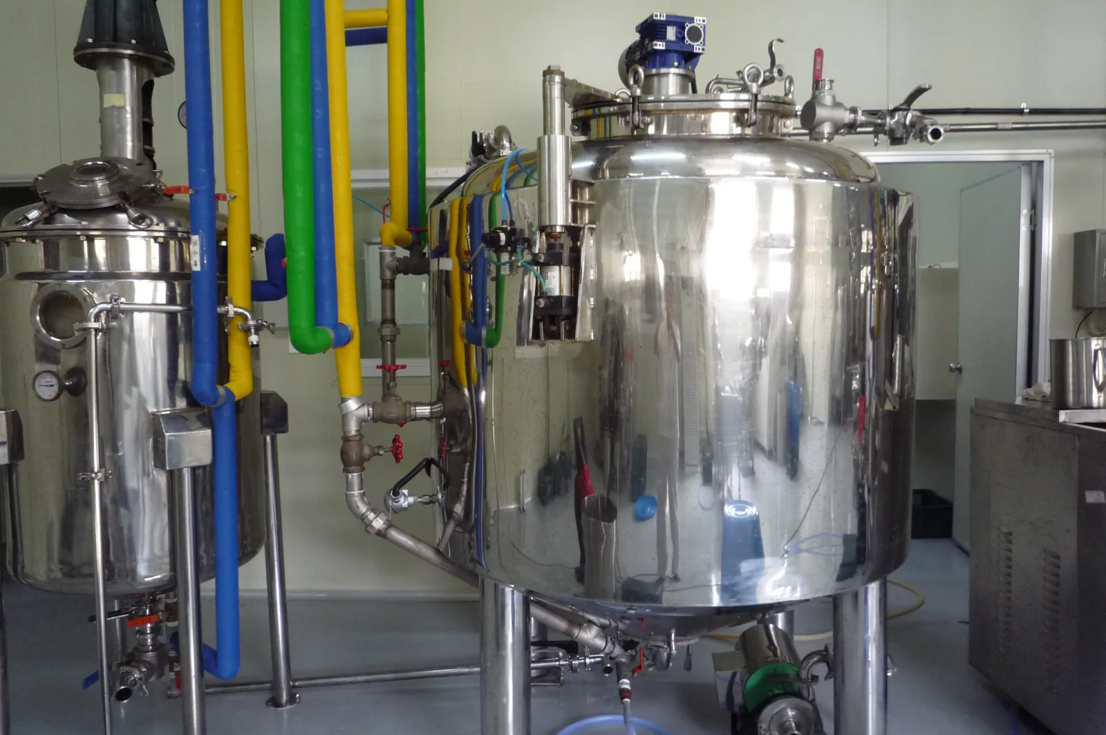 Fermentation facility — stainless tanks